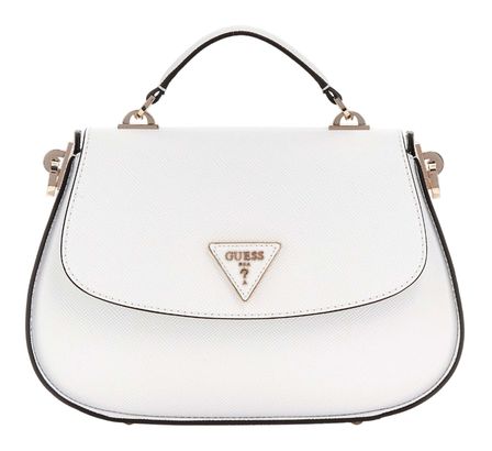 GUESS Eco Gloriana Girlfriend Satchel Bag White