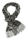 FRAAS Scarf with Animal-Print Grey