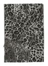 FRAAS Scarf with Animal-Print Grey