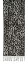 FRAAS Scarf with Animal-Print Grey
