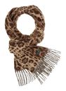 FRAAS Scarf with Animal-Print Camel