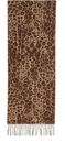 FRAAS Scarf with Animal-Print Camel