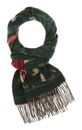 FRAAS Cashmink® Scarf With Christmas Design Antique Green FRAAS Cashmink® Scarf With Christmas Design Antique Green