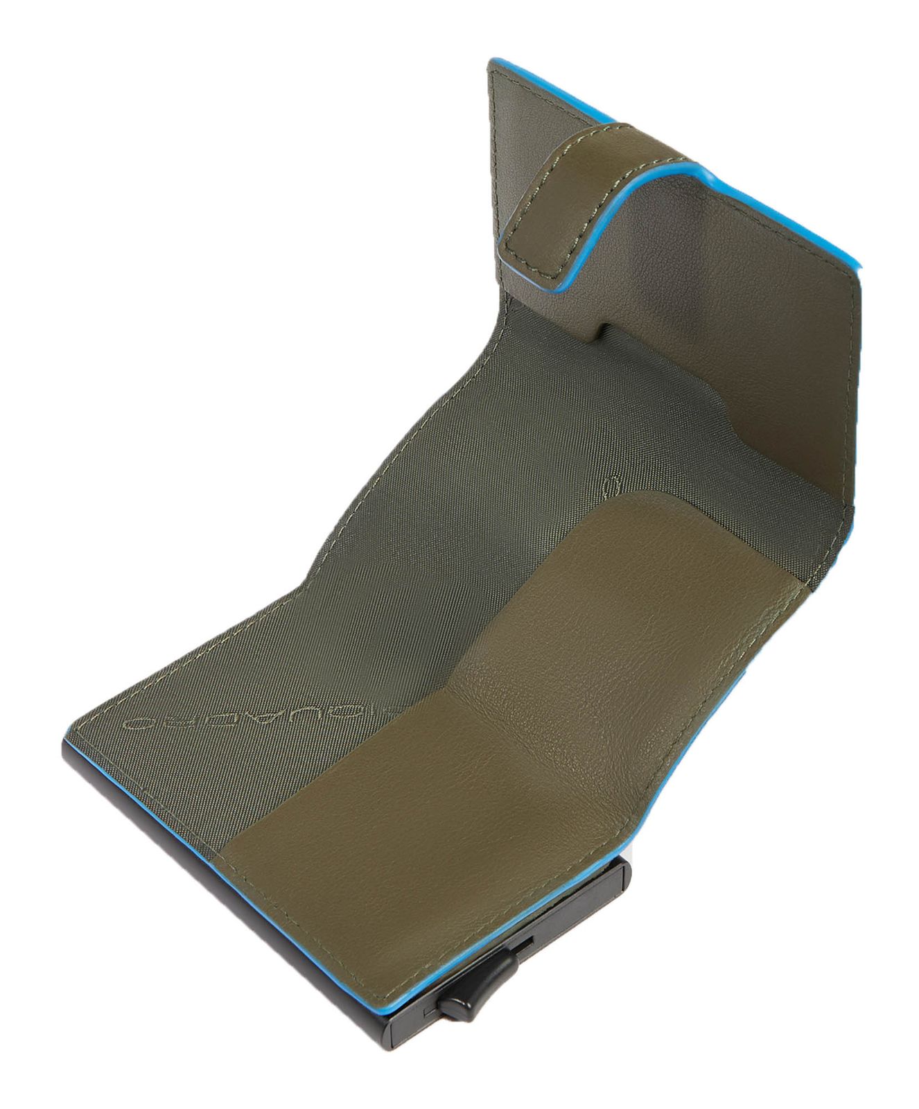 PIQUADRO Atlas Compact Wallet With Single Slider RFID Green PIQUADRO Atlas Compact Wallet With Single Slider RFID Green