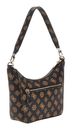 GUESS Dorys Luxury Satchel Mocha Logo GUESS Dorys Luxury Satchel Mocha Logo