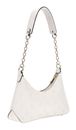 GUESS Gerty Top Zip Shoulder Bag Creme White