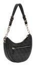 GUESS Orlina Logo Top Zip Shoulder Bag Coal Logo