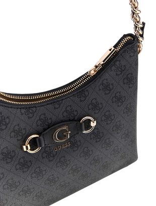 GUESS Izzy SLG Small Zip Around Wallet Brown Logo/Merlot