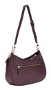 GUESS Noelle Top Zip Shoulder Bag Aubergine