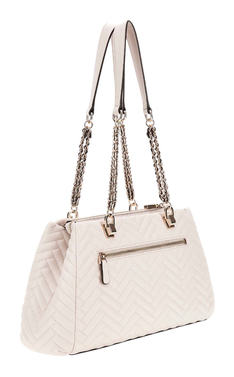 GUESS Anning Shoulder Satchel Bag Stone GUESS Anning Shoulder Satchel Bag Stone