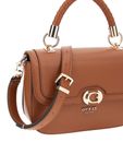 GUESS Orlina Top Handle Flap Bag Cognac