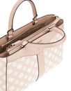 GUESS Dorys Luxury Satchel Sand Logo