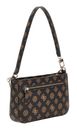 GUESS Noelle Mini Top Zip Shoulder Bag Mocha Logo GUESS Noelle Mini Top Zip Shoulder Bag Mocha Logo