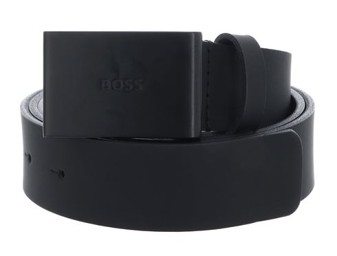 BOSS Tion Gum Sz35 Leather Belt W100 Black