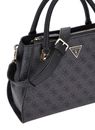 GUESS Noelle Girlfriend Satchel Coal Logo