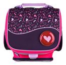 Scooli EasyFit Schulranzen-Set 5-teilig Glow Edition Heartbeat