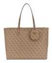 GUESS Power Play Large Tech Tote Latte Logo