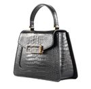 THE BRIDGE Ginevra Wow Top Handle Bag Nero ORO