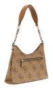 GUESS Izzy Top Zip Shoulder Bag Latte Logo