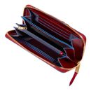 PIQUADRO Blue Square Zip Around Wallet Red PIQUADRO Blue Square Zip Around Wallet Red