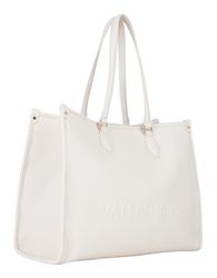 人気【Valentino Bags】Rised Re ロゴ バックパック リュック 白 VALENTINO-Businesstasche-Rised