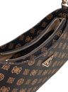 GUESS Noelle Top Zip Shoulder Bag Mocha Logo