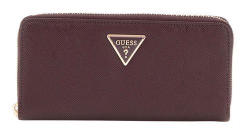 GUESS Laurel SLG Large Zip Around Wallet L Aubergine