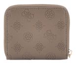 GUESS Gerty SLG Small Zip Around Wallet Dark Taupe GUESS Gerty SLG Small Zip Around Wallet Dark Taupe