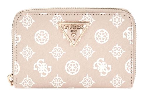 GUESS Laurel Zip Around Wallet M Sand Logo