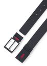 HUGO Gilbert-Soft Or35 Leather Belt W115 Black - shortenable HUGO Gilbert-Soft Or35 Leather Belt W115 Black - shortenable