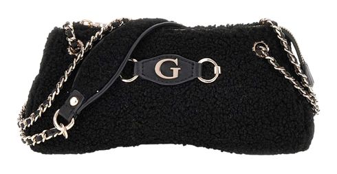 GUESS Aslia Convertible Top Zip Shoulder Bag Black
