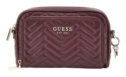 GUESS Anning Camera Crossbody Bag Aubergine