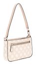 GUESS Noelle Mini Top Zip Shoulder Bag Sand Logo GUESS Noelle Mini Top Zip Shoulder Bag Sand Logo