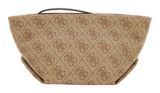 GUESS Eco Evaine Make Up Bag Latte Logo / Brown