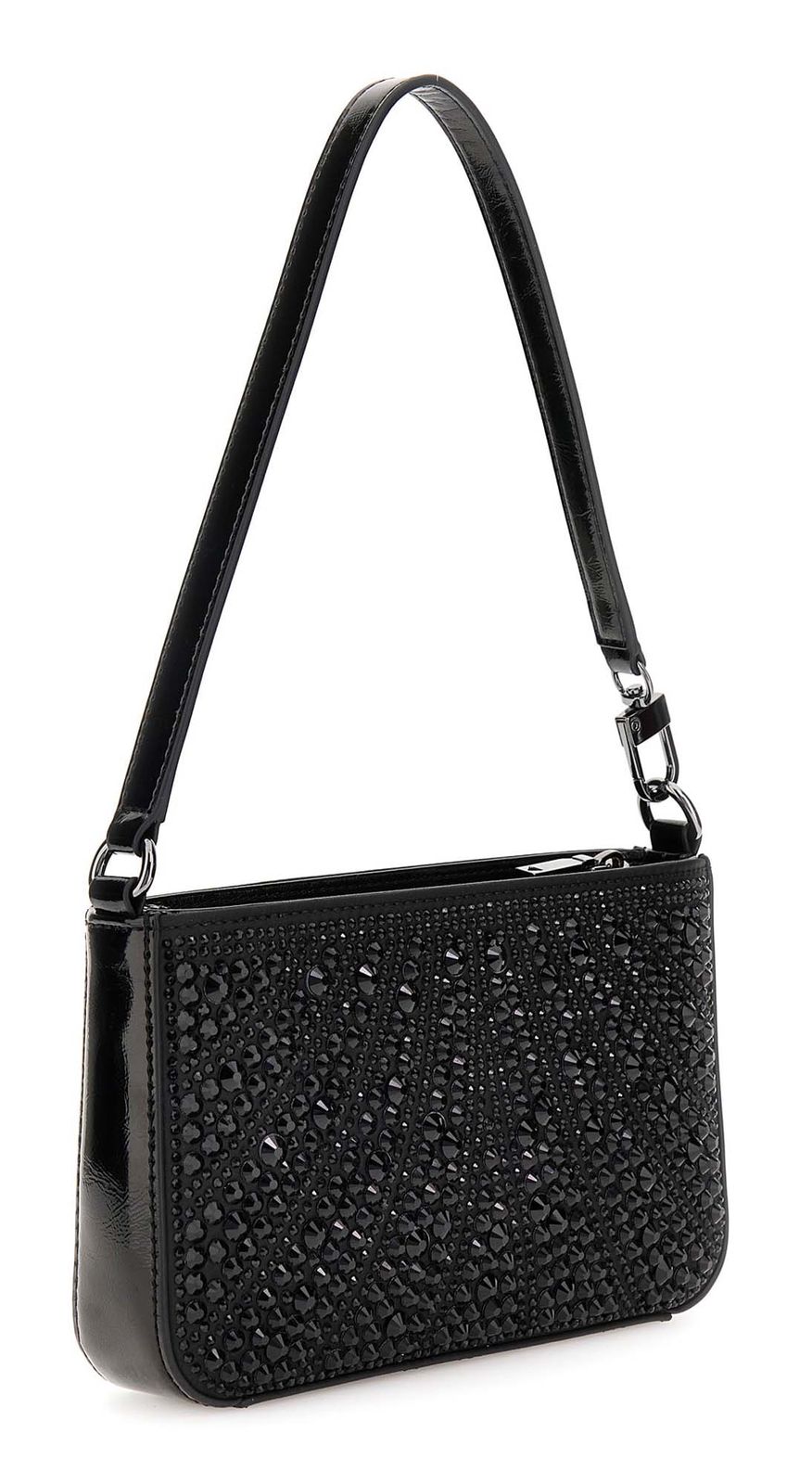 GUESS Beauvoir Mini Top Zip Shoulder Bag Black GUESS Beauvoir Mini Top Zip Shoulder Bag Black