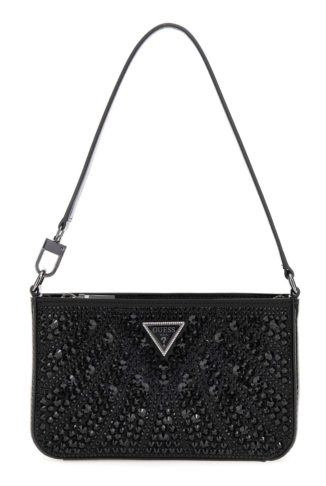 GUESS Beauvoir Mini Top Zip Shoulder Bag Black