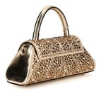 GUESS Beauvoir Top Handle Flap Bag Gold