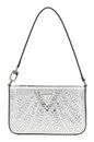 GUESS Beauvoir Mini Top Zip Shoulder Bag Silver GUESS Beauvoir Mini Top Zip Shoulder Bag Silver