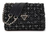 GUESS Giully 2 Compartment Convertible Flap Black / Gold GUESS Giully 2 Compartment Convertible Flap Black / Gold