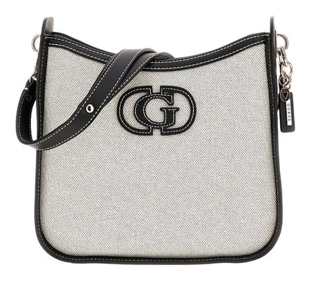 GUESS Sebina Bucket Shoulder Bag Natural / Black