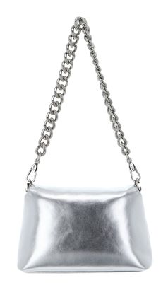 ショルダーバッグ・ポシェット LIU JO Women Shoulder Bags AA5177E0087 45002 Silver Liu Jo Silver Logo Shoulder Bag - Silver - Women
