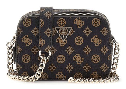 GUESS Noelle Crossbody Camera Bag Mocha Logo
