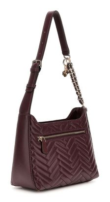 GUESS Women's Anning Quilted Shoulder Bag - Smooth PU With Gold Hardware