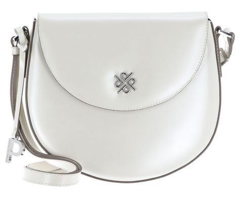 PICARD Black Tie Crossbody Bag with Flap Cream