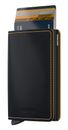 Secrid Slimwallet Matte Black & Ochre