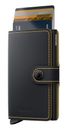 Secrid Miniwallet Matte Black & Ochre Secrid Miniwallet Matte Black & Ochre