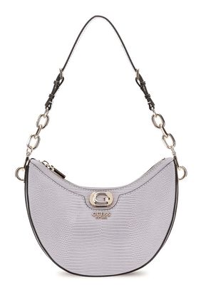 GUESS Orlina Top Zip Shoulder Bag Lavendar Grey
