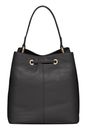 Lazarotti Bologna Leather Bucket Bag Black Lazarotti Bologna Leather Bucket Bag Black