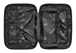Beauty Case Rigido Argento Metallizzato 34 Cm - Per Trucco E Viaggio | Trolley Compatibile