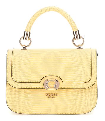 GUESS Orlina Top Handle Flap Bag Cornsilk GUESS Orlina Top Handle Flap Bag Cornsilk